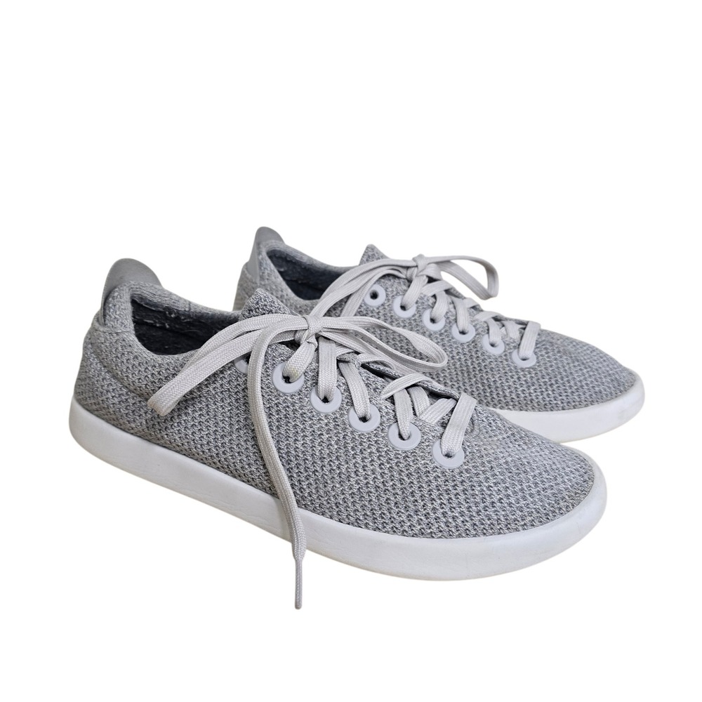Allbirds Tree‎ Pipers Womens Grey Eucalyptus Tree Fiber Low Top Sneakers Size 8
